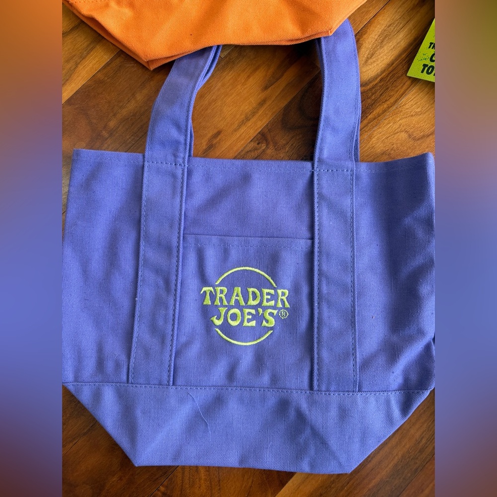 Trader Joe’s Fall/Halloween Mini Canvas Tote Bag Set, all 4, NEW - Picture 6 of 7